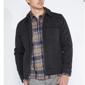 Men's Charcoal (Black Heather) Trucker Jacket - Size M